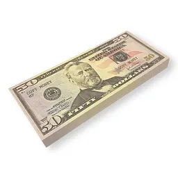 Купюри сувенірні номіналом 50 доларів США 100 шт.