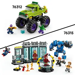 Конструктор LEGO Marvel Super Heroes Вантажівка Халка проти Таноса 229 деталей (76312) - мініатюра 5