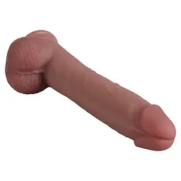 Фалоімітатор Erospace Natural Play D3 24 см тілесний - мініатюра 3