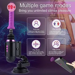 Секс-машина Hismith Mini Capsule Sex-Machine with Strong Suction APP - мініатюра 8
