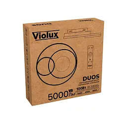 Світильник LED smart DUOS+пульт круг 100W 3000-5000K IP20 чорний Violux ( 220785 ) - мініатюра 7
