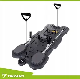 Дошка для пілатесу та фітнесу Trizand 26343 з РК-лічильником, еспандерами та килимком EVA, складана - мініатюра 8