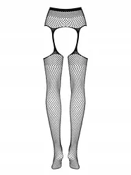 Колготки Obsessive Garter S815 з імітацією панчох S-L чорні - мініатюра 4