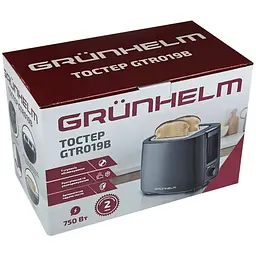 Тостер Grunhelm GTR019B 750 Вт чорний (142684) - мініатюра 5