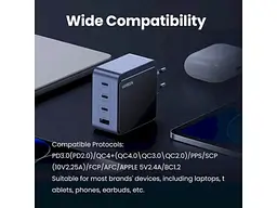 Мережевий зарядний пристрій UGREEN X565 Nexode S 100 W Gray (35043) - мініатюра 4