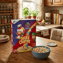 Сухий сніданок General Mills Lucky Charms Super Mario Galaxy Movie 739г - мініатюра 2