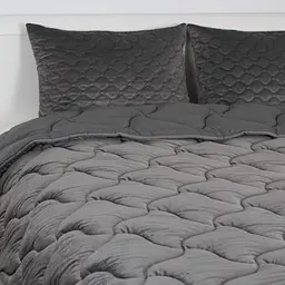 Ковдра ТЕП Velour 180x210 см темно-сіра (1-04871_34536) - мініатюра 4