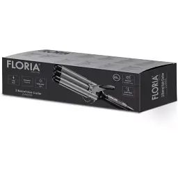 Плойка потрійна Floria ZLN9419 25 мм для горизонтальних локонів керамічне покриття до 200°C - мініатюра 2