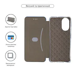 Чехол-книжка для Realme C67 4G/12 Lite 4G, G-Case, синий, кожаный чехол-книга из экокожи (PU) и TPU, с магнитом, с подставкой и вместительным кардхолдером, противоударный, защита всего корпуса, ArmorStandart (ARM73861) - мініатюра 3