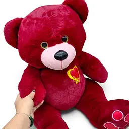 М’яка іграшка Ведмедик Teddy Gold red 57 см - мініатюра 3