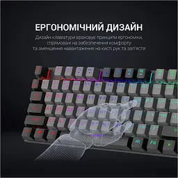 Клавіатура GamePro MK100B Blue Switch LED USB Black [MK100B] [111027] - мініатюра 9