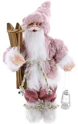 Новорічна фігура "Санта Клаус із Лижами" BonaDi 16х9х30 см dec0008648