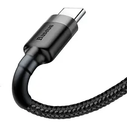 Кабель Baseus Cafule cable USB For Type-C 3A 1m Gray Black - мініатюра 4