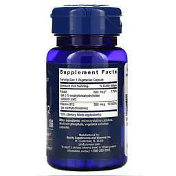 Комплекс вітамінів групи В BioActive Folate & Vitamin B12 90 Capsules Life Extension vit0005635 - мініатюра 2
