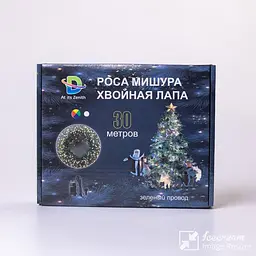 Гірлянда-нитка Роса Хвойна лапа 400 LED 30 метрів, мультиколор