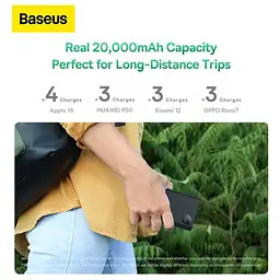 Повербанк Baseus Adaman ll Digital Display Fast Charge 20000 mAh 30W 5A QC3.0 + PD3.0 VOOC (847) - мініатюра 8
