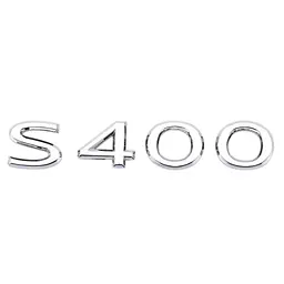 Емблема напис S400 для Mercedes-Benz Maybach хром 130х205 мм пластик (на скотчі)