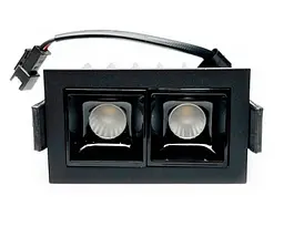 Світильник точковий врізний KLOODI KD-POINT 2X2 4W 3K BK - мініатюра 2