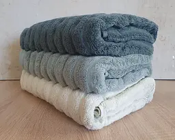 Набір турецьких махрових рушників Cestepe MicroCotton Premium 3 штуки 50x90 Ezgi 6 щільність 600 г/м2 - мініатюра 4