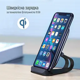 Бездротовий зарядний пристрій ColorWay Wireless Stand 10W Blue (CW-CHW30Q-BL) - мініатюра 6