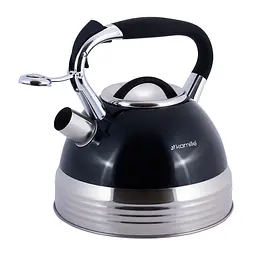 Чайник із свистком Kamille KM-0696BL 2.7 л чорний - мініатюра 5