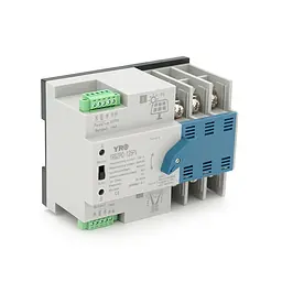 Автомат введення резерву (АВР) триполюсний YRQ2PC-125PV, 400V/125A на DIN-рейку для інверторів