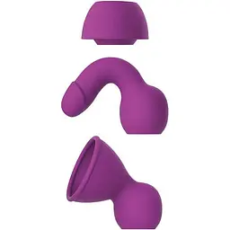 Вібромасажер DreamToys Queenpin Purple - мініатюра 4
