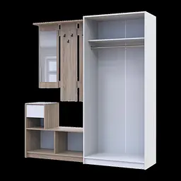 Передпокій Бела та шафа Промо Дуб сонома/Білий 2 ДСП 190х48х204 (42005328) - мініатюра 14