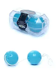 Вагінальні кульки Boss Series Duo Balls, 21 см, блакитний