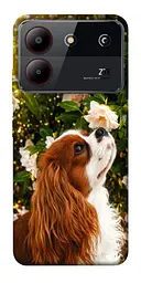 TPU чохол Demsky Flower spaniel для ZTE Blade A54 4G