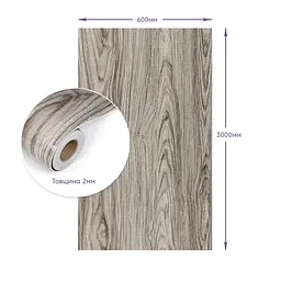 Самоклеюча стінова PET плитка Sticker Wall в рулоні 600х3000х2мм SW-00002434 - мініатюра 3