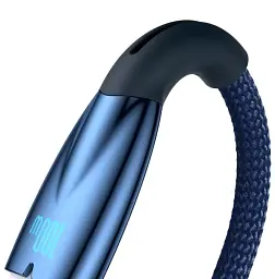 Кабель Baseus Glimmer Series Fast Charging Cable USB to Type-C 100W 1m CADH000403 Blue - мініатюра 3