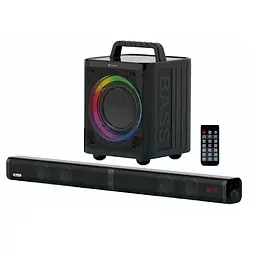 Колонки 2.0 Kisonli K16, для ПК та ноутбука, живлення 220V + jack 3.5mm, 5W, 20Hz-20KHz, з сабвуфером, bluetooth, Black
