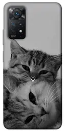 TPU чохол Demsky Grey cats для Xiaomi Redmi Note 11 Pro 4G/5G