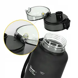 Пляшка для води 4FIZJO спортивна 1000 мл Black (P-5905973403788) - мініатюра 11