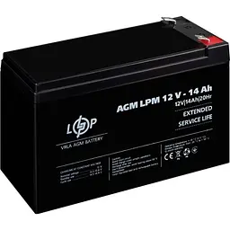 Акумулятор LogicPower AGM 12V [12V/14Ah/168Wh] [4161] [109154] - мініатюра 3