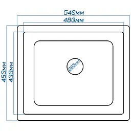 Мийка кухонна Valetti 53N гранітна 540х460 мм бежева - мініатюра 3