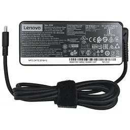 Блок живлення для ноутбуків Lenovo чорний Type-C 65 Вт 20V / 3.25A 15V / 3A 9V / 2A 5V / 2A (ADLX65YCC3A)