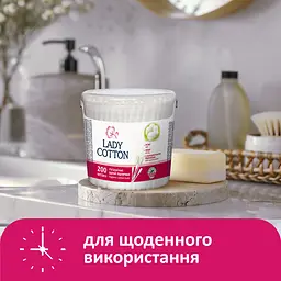 Ватні палички Lady Cotton в банці 200 шт. - мініатюра 4