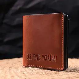 Чоловічий шкіряний гаманець GRANDE PELLE 9,5х10х1,5 см acs0024002 - мініатюра 6