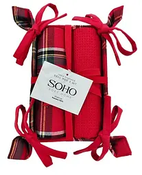 Набір рушників кухонних бавовна 100% SOHO Sell Red хлібниця 40х60 см 2 шт (BS 45541) - мініатюра 4