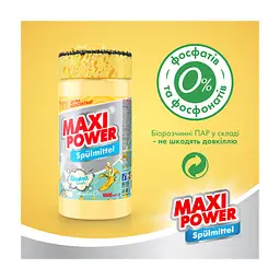 Засіб для ручного миття посуду Maxi Power Банан 1000 мл (4823098408499) - мініатюра 4