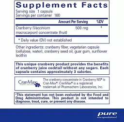Журавлина Pure Encapsulations Cranberry NS 180 капсул - мініатюра 2