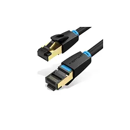Патч-корд Vention 0.5 м, S/FTP Cat. 8 RJ-45 чорний (IKABD)