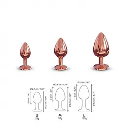 Анальна пробка з кристалом Dorcel 8.3 см (бронзовий) - мініатюра 7