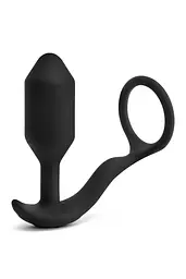 Анальна пробка B-Vibe Snug Tug M 10.7 см (чорний)
