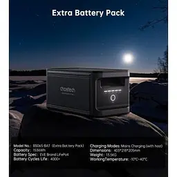 Додаткова батарея для зарядної станції Choetech (BS065-BAT-BK) 1536Wh (BS065-BAT-BK) - мініатюра 4