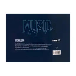 Зошит Kite для нот Music, А5, 20 аркушів (K26-405) - мініатюра 5