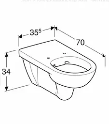 Унітаз підвісний Geberit Selnova Comfort 501.046.00.7, Білий - мініатюра 3