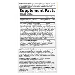 Вітамін D Vitamin Code RAW D3 125 mcg (5,000 IU) 60 капсул Garden of Life vit0006406 - мініатюра 2
